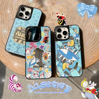 Casetify เคสโทรศัพท์มือถือแบบแข็ง ลายอลิซ พร้อมกระจก สําหรับ iphone11 12 13 14 promax x xs xr i7 i8