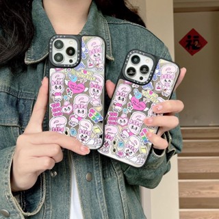 Casetify เคสโทรศัพท์มือถือกระจก กันกระแทก ลายกระต่ายตาโต สําหรับ iphone11 12 13 14 promax x xs xr i7 i8