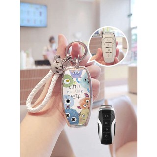 ปลอกกุญแจรถยนต์ BYD ATTO3 BYD Seagull Key Case 2023 Yuan plus Dolphin Car Qin Plusdmi Song Pro Han e2 Thangka Case