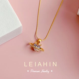 LEIAHIN สร้อยคอโชคเกอร์ เหล็กไทเทเนียม ชุบทอง 18k จี้รูปหัวใจตลอดไป ของขวัญวันเกิด สไตล์เกาหลี ปรับความยาวได้ กันแพ้ สําหรับผู้หญิง