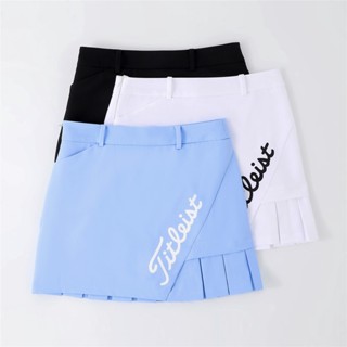 Titleist กระโปรงสั้น ทรงสลิมฟิต ป้องกันแสงสะท้อน สีพื้น แฟชั่นเรียบง่าย สําหรับผู้หญิง T2301