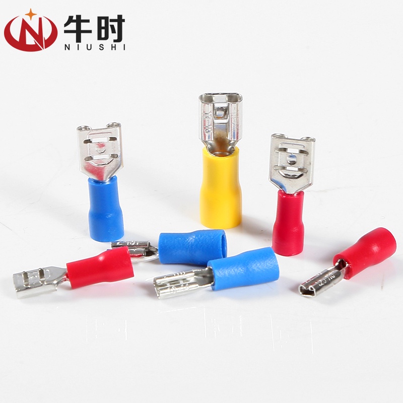 Same Day Shipment Plug-In Spring Terminal 2.84.86.3 หญิง Plug-In ฤดูใบไม้ผลิประเภท Pre-ฉนวน Terminal