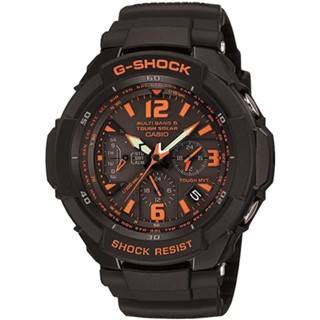 คาสิโอ นาฬิกาข้อมือ G-Shock Gravitymaster วิทยุ พลังงานแสงอาทิตย์ Gw-3000B-1Ajf สีดํา สําหรับผู้ชาย