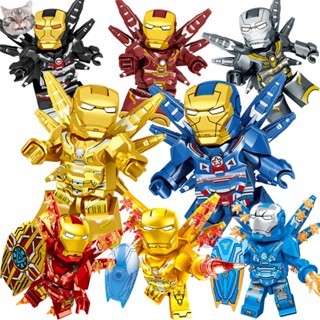 Endgame Golden Iron Man Mark mk85 Armor บล็อกตัวต่อเลโก้อเวนเจอร์ส ขนาดเล็ก 312 ซม. 4 ชิ้น
