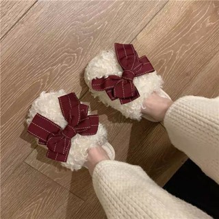 Cotton Slippers Cotton Slippers Women&amp;#39;s Explosions Slippers Bow Conjugation