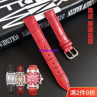 สายนาฬิกาข้อมือหนังแท้ ทรงสี่เหลี่ยม ขนาดเล็ก สีแดง สําหรับ Cassie Watch LTP-1208E V007 14 มม. 0621