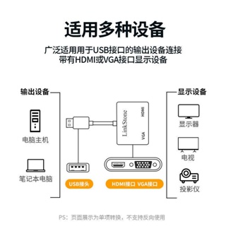 อะแดปเตอร์แปลงสายเคเบิ้ล Typec เป็น HDMI เป็น TV USB3.0 เป็น HDMI VGA สําหรับเชื่อมต่อแล็ปท็อป โปรเจคเตอร์ TV