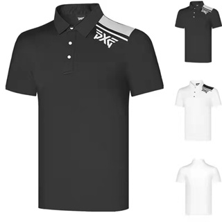 Pxg เสื้อยืดกีฬากอล์ฟ แขนสั้น ระบายอากาศ แบบแห้งเร็ว เข้ารูป เหมาะกับฤดูร้อน สําหรับผู้ชาย