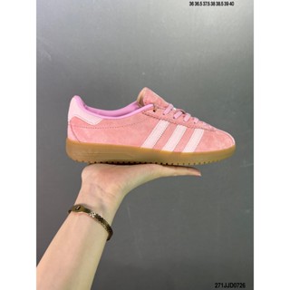 Adidas Originals Bermuda suede รองเท้าผ้าใบลําลอง หนังนิ่ม กันลื่น น้ําหนักเบา ทนต่อการสึกหรอ