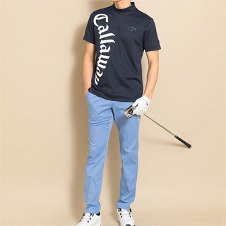 [Callaway] เสื้อโปโลแขนสั้น ดูดซับเหงื่อ แห้งเร็ว ระบายอากาศ สําหรับผู้ชาย