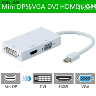 3 in 1 อะแดปเตอร์แปลงสายเคเบิ้ล HDMI Thunderbolt Mini dp เป็น VGAdvi