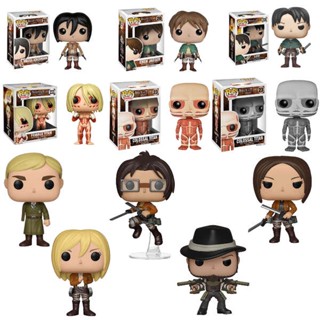 ฟิกเกอร์ Funko pop Attack on Titan Attack on Titan Mikasa Allenley Wilge สําหรับตกแต่งบ้าน