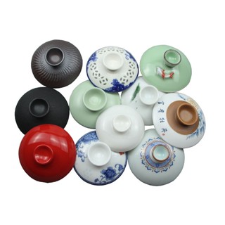 [อุปกรณ์เสริมฝากาน้ําชา] ไกวาน ฝาถ้วยชาเซรามิกศิลาดล รุ เตาเ…