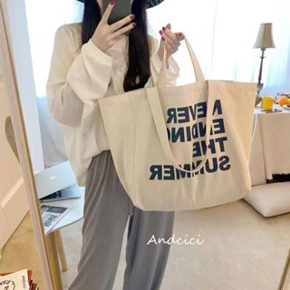 New canvas bag for men and women, shoulder bag handpicked canvas bag for students