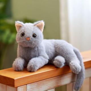 ตุ๊กตาแมวจําลอง น่ารัก ของเล่นสําหรับเด็ก ให้เป็นของขวัญ
