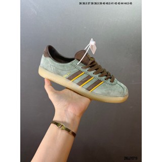 Adidas Originals Bermuda suede รองเท้าผ้าใบลําลอง หนังนิ่ม กันลื่น น้ําหนักเบา ทนต่อการสึกหรอ