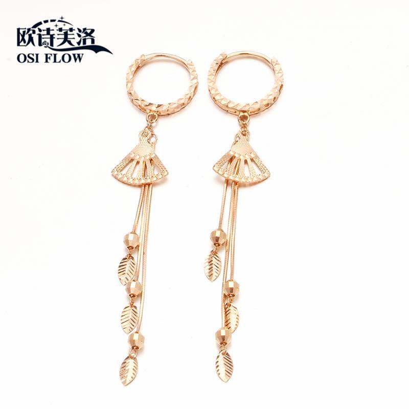 Hg ของแท้จากRussia Au585 ต่างหูกระดูกพู่งูสีม่วง แบบRose Gold 14K