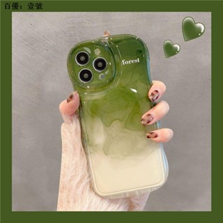 เคสโทรศัพท์มือถือ แบบใส ลายหมึกสีน้ํา ขอบหยัก สําหรับ Apple Iphone 11PRO 13 XR 14 12 7P