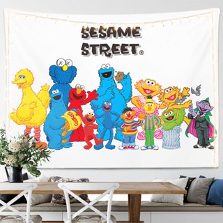 【15 สี】✬Sesame Street kaws ผ้าตกแต่ง ห้องนั่งเล่น ผ้าแขวนผนัง❤️พิมพ์แฟชั่น ผ้าตกแต่งห้อง ผ้าข้างเตียง💕🌈3 ขนาด