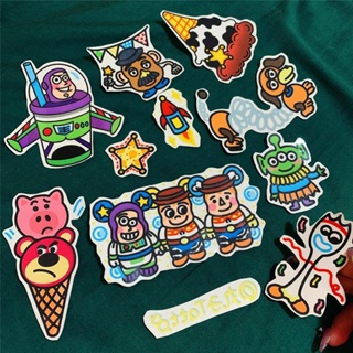 สติกเกอร์รอยสัก กันน้ํา ลาย Toy Story Buzz Lightyear สําหรับเด็ก