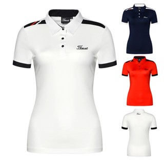 [Titleist] เสื้อโปโลแขนสั้น ระบายอากาศ แบบแห้งเร็ว เหมาะกับฤดูร้อน สําหรับผู้หญิง 2020