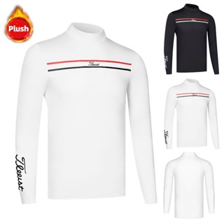 [Titleist] เสื้อกันหนาวแขนยาว คอกลม ระบายอากาศได้ดี เหมาะกับฤดูร้อน สําหรับผู้ชาย