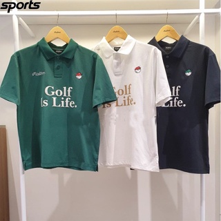 ใหม่ เสื้อยืดลําลอง แขนสั้น คอปก ลาย MALBON GOLF Jersey สไตล์เกาหลี สําหรับผู้ชาย เหมาะกับการเล่นกอล์ฟ