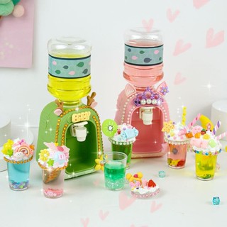 Keruile ของเล่นเด็ก เครื่องจ่ายน้ําผลไม้จําลอง แฮนด์เมด diy