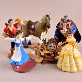 Beauty and the Beast Belle Princess ตุ๊กตาฟิกเกอร์ ของเล่น ของขวัญ สําหรับเด็ก ตกแต่งเค้ก เบเกอรี่