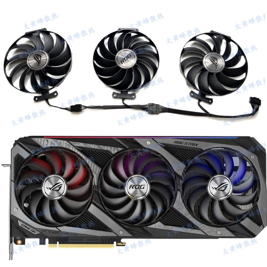 จัดส่ง 24 ชั่วโมง|Asus RTX3090 3080ti 3080 3070 3060ti ROG Raptor พัดลมกราฟิก T129215เป็น * ---