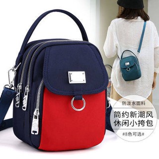 Canvas small bag new mini mobile phone bag womens cross-body lightweight handheld single womens bag