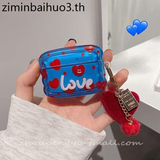 [จัดส่งรวดเร็ว] เคสหูฟังบลูทูธ ซิลิโคน ลายหัวใจ สีเบอร์กันดี สําหรับ Airpods Pro2 Airpods Pro ipod airpods3