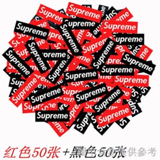 สติกเกอร์ กันน้ํา ลาย supreme สําหรับติดตกแต่งรถมอเตอร์ไซค์ รถยนต์ ยานพาหนะไฟฟ้า