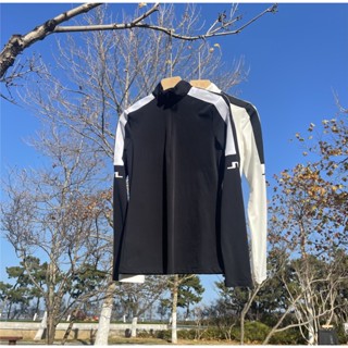 [J.LINDERBERG] เสื้อกีฬากอล์ฟ แขนยาว มีซิป ระบายอากาศ แบบแห้งเร็ว แฟชั่นฤดูใบไม้ผลิ และฤดูใบไม้ร่วง สไตล์เกาหลี สําหรับผู้หญิง