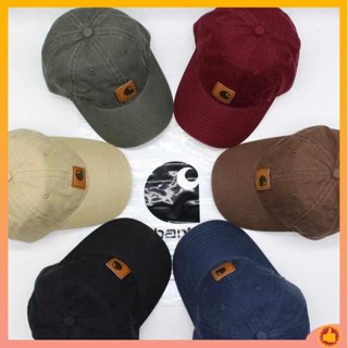 หมวกสีส้ม หมวกแก็ป รุ่นใหม่ Carhartt Odessa Cap ชุดทำงานสไตล์ยุโรปและอเมริกาล้างด้วยน้ำหมวกโค้งหมวกเบสบอล