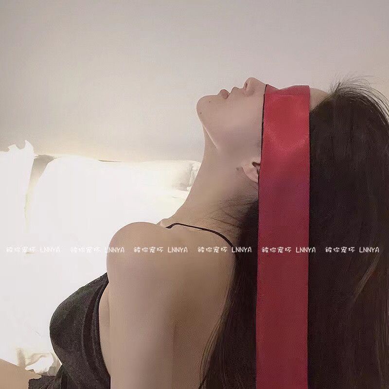 แรเงา Eye Mask ทึบแสง Hand-tied Blindfolded Eye Ribbon Abstinence Laced-up ญี่ปุ่น cos Loli สไตล์ Blindfolded ผ้า