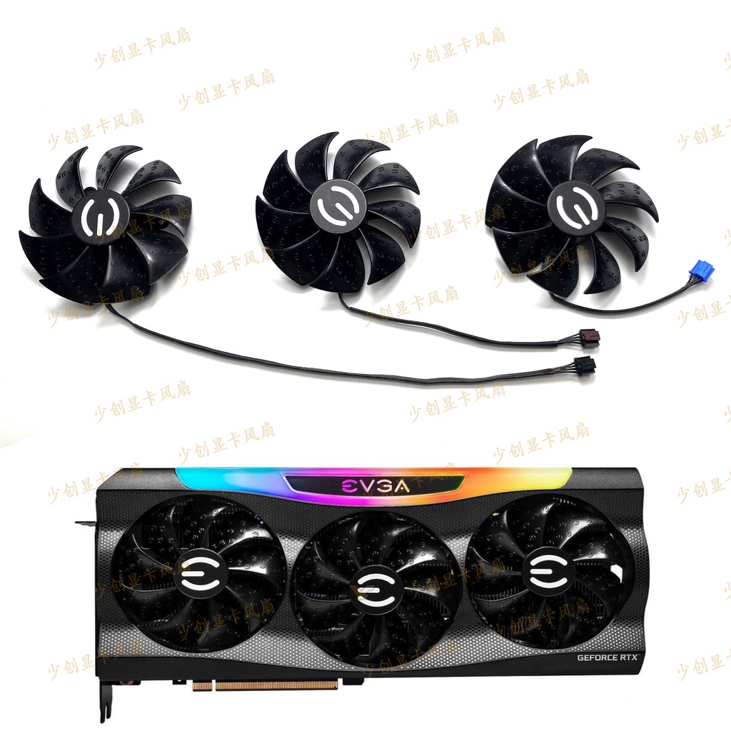 EVGA EVGA RTX3070 3070ti 3080ti 3090 FTW3 กราฟิกการ์ดพัดลมระบายความร้อน