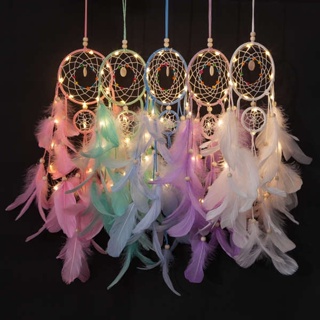 Mori Dream Catch Net Wind Chime เครื่องประดับขนนกเครื่องประดับตกแต่งห้องหัวใจสาวๆของขวัญวันเกิดสร้างสรรค์ทอมือ