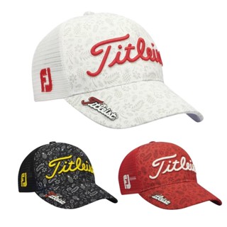 [Titleist] ใหม่ หมวกกอล์ฟลําลอง ระบายอากาศ ดูดซับเหงื่อ ลายสับปะรด สําหรับผู้ชาย ผู้หญิง MZ01