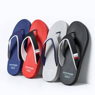 Beauty Bridge Flip-Flops รองเท้าแตะ กันลื่น สไตล์เกาหลี เหมาะกับเดินชายหาดกลางแจ้ง สําหรับผู้ชาย