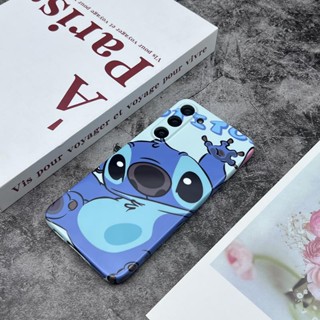 เคสโทรศัพท์มือถือแบบแข็ง ลาย Stitch สีฟ้า สําหรับ Samsung S22 S23plus ultra A53A21S A14 A12 A11 A04 03