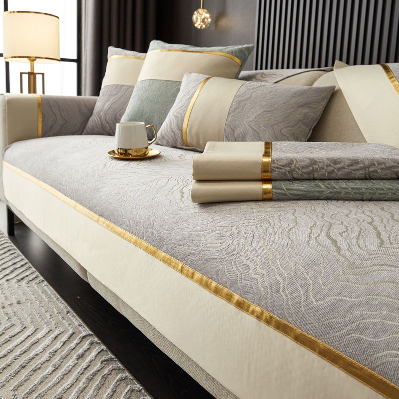 เบาะโซฟา Chenille Four Seasons Universal พนักพิงผ้าเช็ดตัวผ้า Anti-slip ผ้าคลุมโซฟาเรียบง่ายรวมทุกอย่างเบาะระดับไฮเอนด์