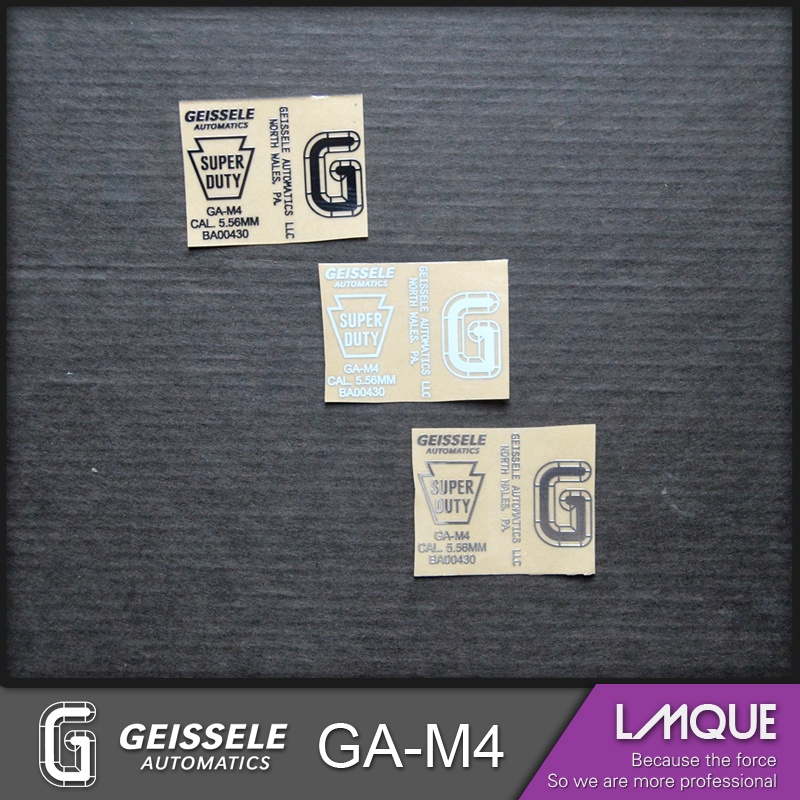 ไม้เทนนิสสติกเกอร์ geissele สติกเกอร์โลหะ G Jinming Supply m4 รอยแผลเป็นสติกเกอร์ LD สติกเกอร์ T416 