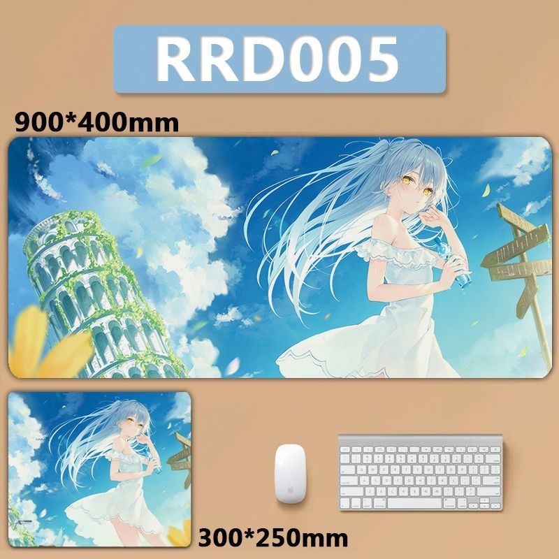 [700 * 300] Rurudo แผ่นรองเมาส์ ขนาดใหญ่ ลาย Lolita Angel Police Little Devil สําหรับคอมพิวเตอร์ตั้งโต๊ะ