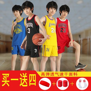 เสื้อกีฬาบาสเก็ตบอล แบบแห้งเร็ว สําหรับเด็กนักเรียนประถม