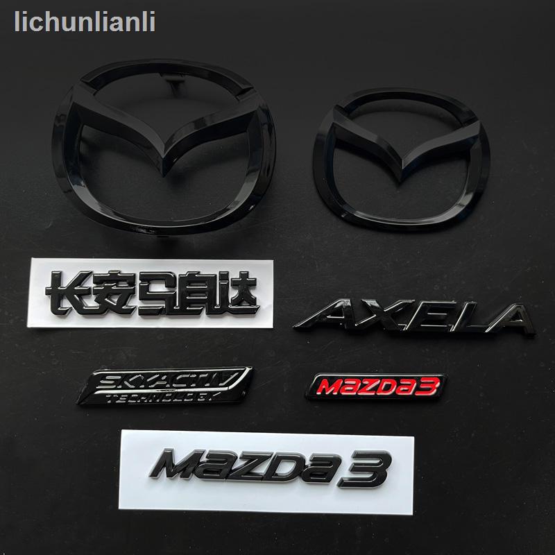 พร้อมส่ง = โลโก้โลโก้ MAZDA3 Angkesella 3 สีดํา สําหรับตกแต่งรถยนต์