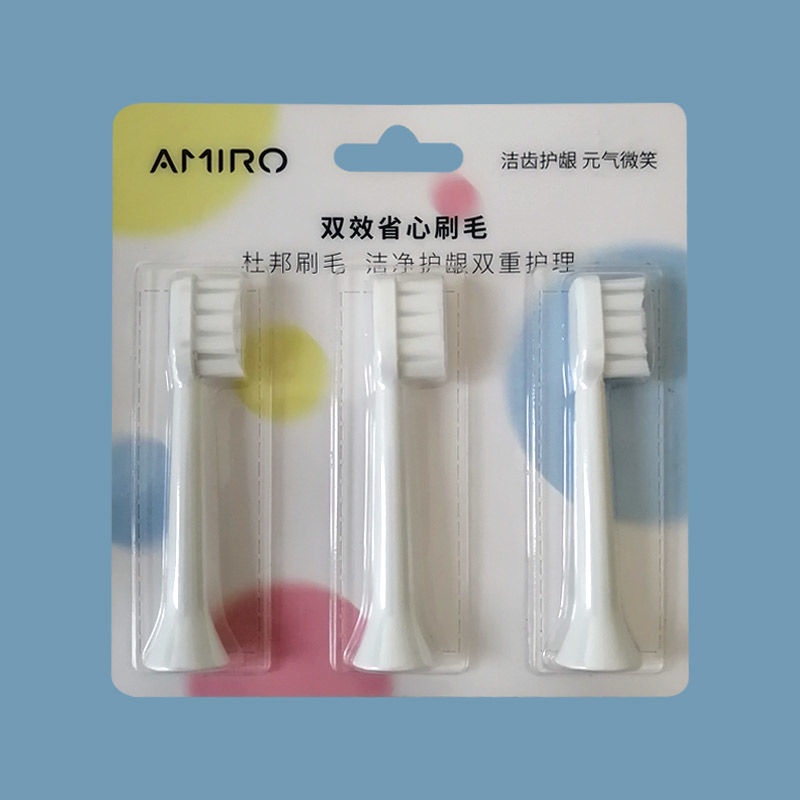 ((แปรงสีฟันไฟฟ้า) หัวแปรงสีฟันไฟฟ้า AMIRO Vitality AFE002 แบบเปลี่ยน สําหรับคู่รัก