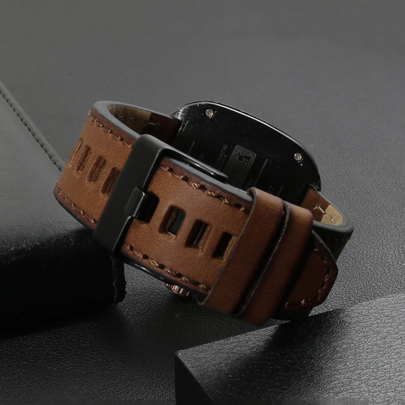 สายนาฬิกาข้อมือ สายหนังวัวแท้ สําหรับ Diesel DZ7257 7395 7406 1657 4519