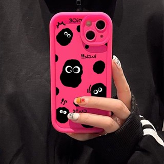 เคสโทรศัพท์มือถือนิ่ม กันกระแทก ลายดอกกุหลาบ สีแดง สําหรับ iphone11 12 13 14 15 promax x xs xr i7 i8