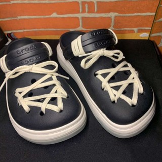Crocs เหมาะสำหรับรองเท้ารู Crocs เชือกรองเท้า ro สีเบจ220ซม. Haotian Xiaohongshu แนะนำวิธีการผูกรองเท้าแฟชั่นชั้นสูง